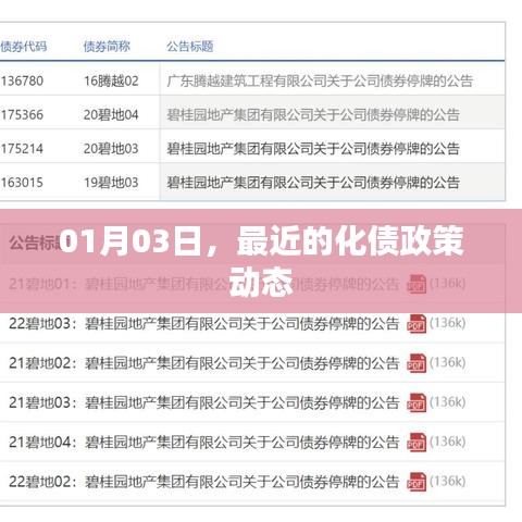 最新化债政策动态解析，关注日期至一月三日