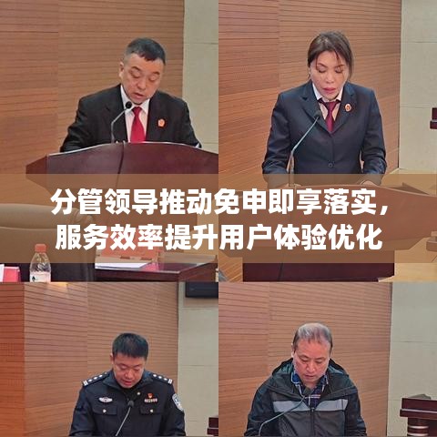 分管领导推动免申即享落实,服务效率提升用户体验优化