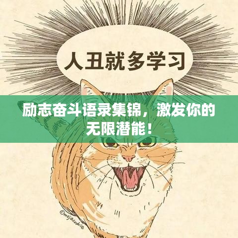 励志奋斗语录集锦,激发你的无限潜能!