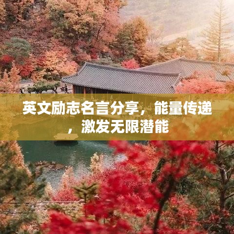 英文励志名言分享,能量传递,激发无限潜能