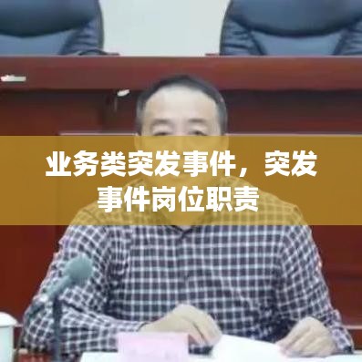 业务类突发事件，突发事件岗位职责 
