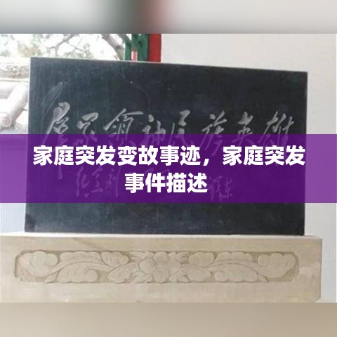 家庭突发变故事迹,家庭突发事件描述