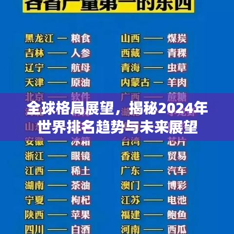 全球格局展望,揭秘2024年世界排名趋势与未来展望