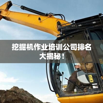 挖掘机作业培训公司排名大揭秘!