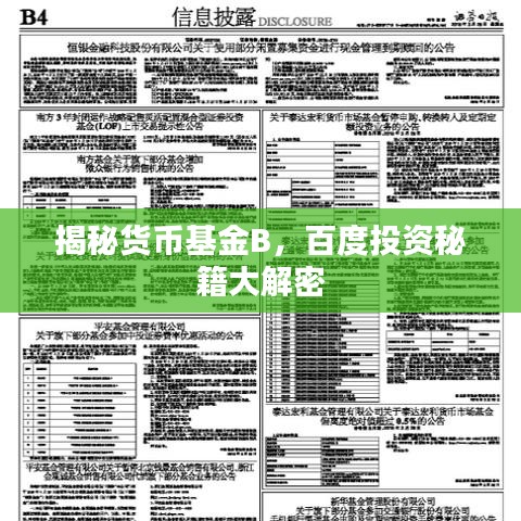 揭秘货币基金B,百度投资秘籍大解密