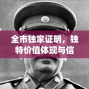 全市独家证明,独特价值体现与信誉保障的权威力量