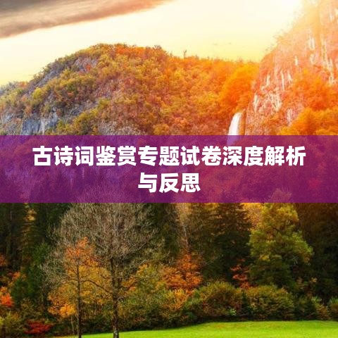 古诗词鉴赏专题试卷深度解析与反思