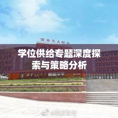 学位供给专题深度探索与策略分析