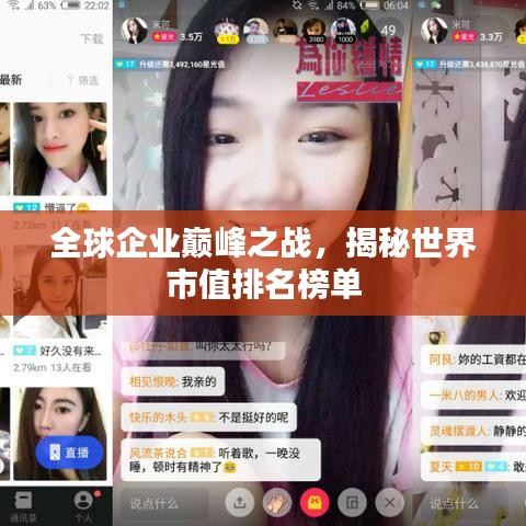 全球企业巅峰之战,揭秘世界市值排名榜单