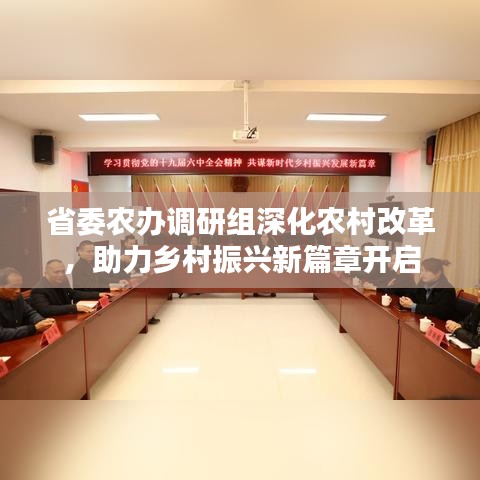省委农办调研组深化农村改革,助力乡村振兴新篇章开启