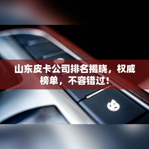 山东皮卡公司排名揭晓,权威榜单,不容错过!