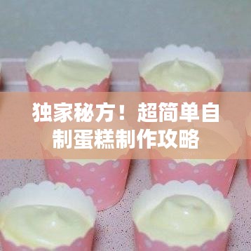 独家秘方!超简单自制蛋糕制作攻略