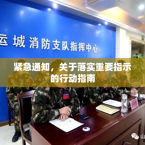 紧急通知，关于落实重要指示的行动指南