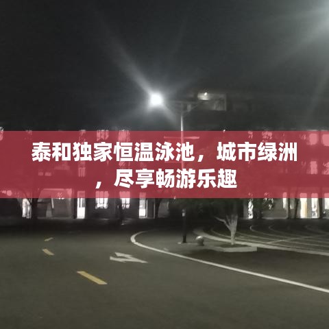 泰和独家恒温泳池,城市绿洲,尽享畅游乐趣