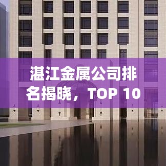 湛江金属公司排名揭晓,TOP 10企业榜单重磅出炉!