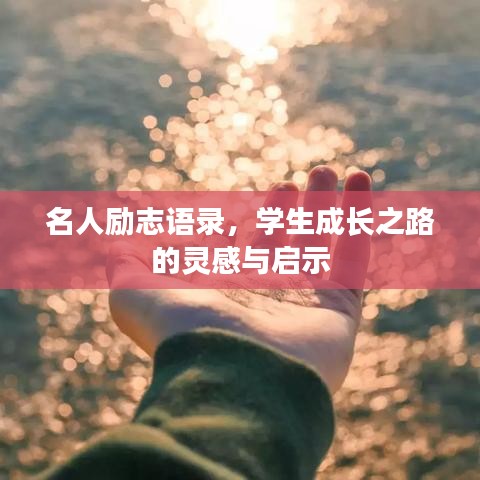 名人励志语录，学生成长之路的灵感与启示