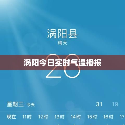 涡阳今日实时气温播报