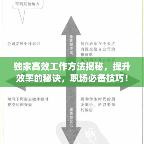 独家高效工作方法揭秘，提升效率的秘诀，职场必备技巧！